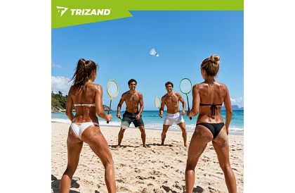 Badmintonová súprava – 4 rakety, 3 košíky a puzdro