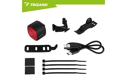 Zadné LED svetlo na bicykel – 6 režimov, IP66