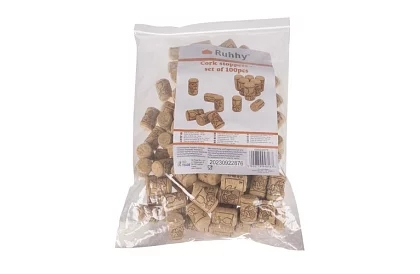 Korkové zátky na fľaše 2,2 × 3,3 cm – 100 kusov
