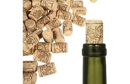 Korkové zátky na fľaše 2,2 × 3,3 cm – 100 kusov