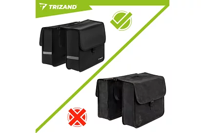 Dvojitá vodotesná taška na bicykel – 28 l