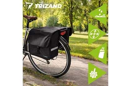 Dvojitá vodotesná taška na bicykel – 28 l