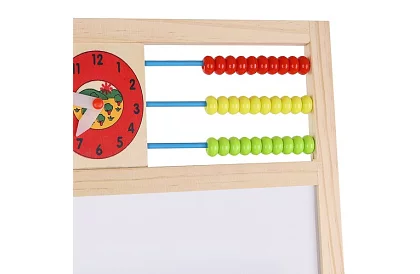 Obojstranná drevená tabuľa pre deti 6v1 + príslušenstvo