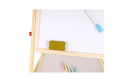 Obojstranná drevená tabuľa pre deti 6v1 + príslušenstvo