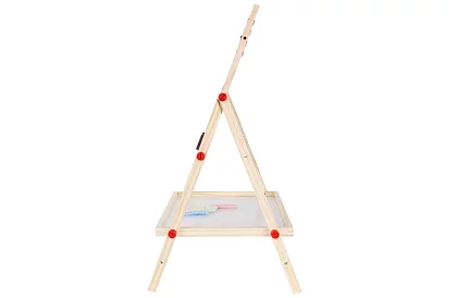 Obojstranná drevená tabuľa pre deti 6v1 + príslušenstvo