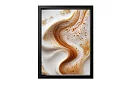 Kávová vlna - obraz - Elegantná abstrakcia inšpirovaná cappuccinom 29