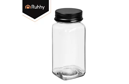 Sada 24 sklenených dóz na korenie 120 ml + etikety