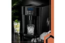 Domáci výrobník kociek ľadu s LCD – kompresorový 12 kg/24 h – čierny