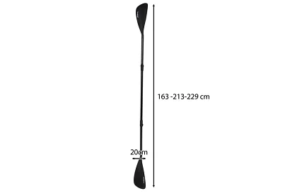 Skladacie nastaviteľné pádlo 2v1 – kajak, paddleboard - 229 cm
