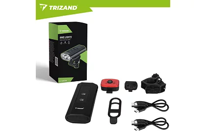 Sada LED svetiel na bicykel – 1300 lm, 5200 mAh