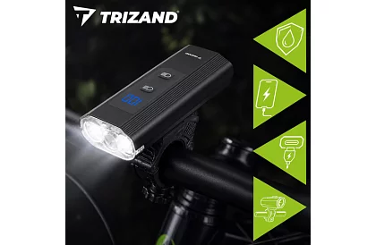 Sada LED svetiel na bicykel – 1300 lm, 5200 mAh