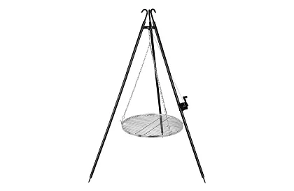 Trojnožový gril s roštem 70 cm – závesný záhradný gril na ohnisko