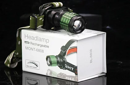 LED nabíjacia čelovka BL6808 – CREE LED 500 lm