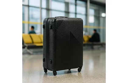 Sada 3 cestovných kufrov na kolieskach 39 l, 70 l, 99 l – Čierna