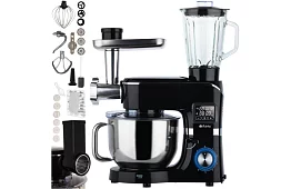 Kuchynský robot s mixérom a mlynčekom na mäso – 2000 W, vyhrievaná misa 6,2 l