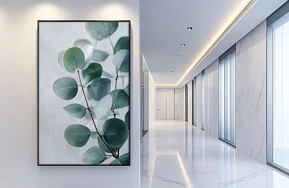 Jemná príroda - obraz - Eukalyptus v minimalistickom štýle 54
