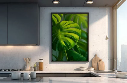 Tropický list - obraz - Monstera v modernom prírodnom štýle 45