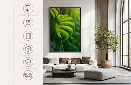 Tropický list - obraz - Monstera v modernom prírodnom štýle 45