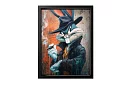 Drsný zajíc - obraz - Stylizovaná postava v urban art štýle 46
