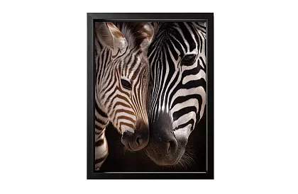 Blízkosť prírody - obraz - Zebra s mláďaťom v detaile 55
