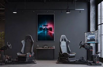 Nočná rýchlosť - obraz - Závodná formula v neonovej hmle 60
