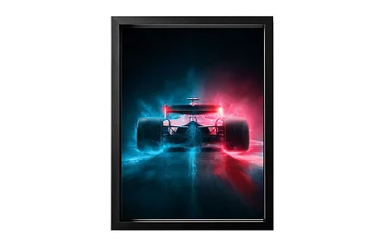 Nočná rýchlosť - obraz - Závodná formula v neonovej hmle 60