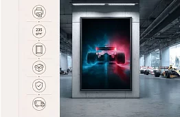Nočná rýchlosť - obraz - Závodná formula v neonovej hmle 60