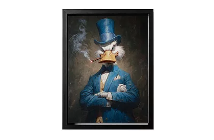 Boss elegance - obraz - Štýlová kačka v luxusnom portréte 65