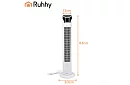 Sloupový oscilačný ventilátor 83 cm, 45 W – biely + diaľkové ovládanie