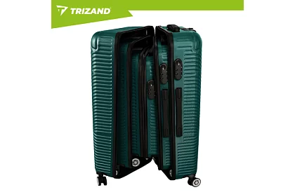 Sada 3 cestovných kufrov na kolieskach 39 l, 70 l, 99 l – zelená