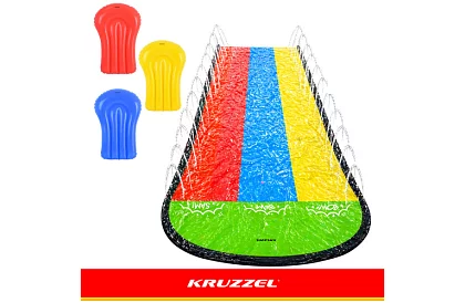 Trojitá vodná šmýkačka s fontánou 480 cm + 3 plavidlá