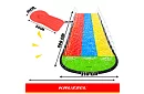 Trojitá vodná šmýkačka s fontánou 480 cm + 3 plavidlá