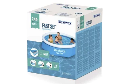 Expanzný bazén s nafukovacím golierom 244 × 61 cm – Bestway B57448