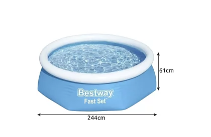 Expanzný bazén s nafukovacím golierom 244 × 61 cm – Bestway B57448