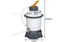 Bazénové pieskové čerpadlo 3028 l/h – 84 W - B58515