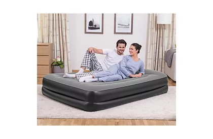 Nafukovacia matrace s vstavanou pumpou a vankúšom 203 × 152 × 46 cm – B67403