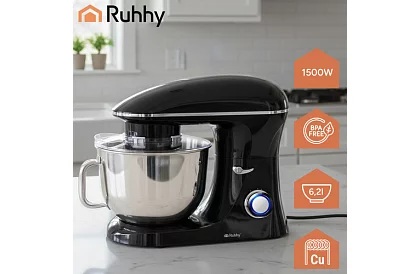 Kuchynský robot 1500 W, s misou 6,2L – RUHHY