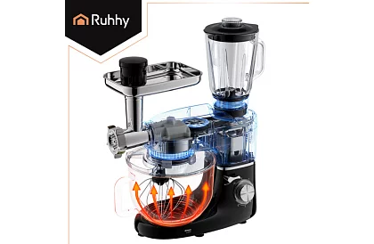 Kuchynský robot 2200 W,  3 v 1 s mixérom a misou 6,2 l