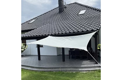 Stínící slnečná plachta 3 × 2 m – béžová