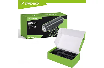 Led sada svetiel na bicykel 1000 lm, 4800 mAh