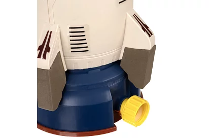 Vodný rozstrekovač pre deti v tvare rakety – záhradná fontána na hadici