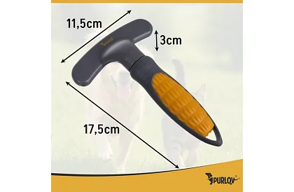 Vyčesávací dvouřadý hřeben pre psov a mačky