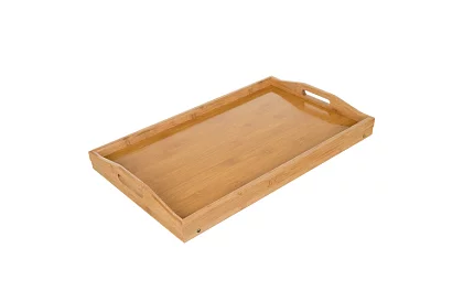 Skladací bambusový raňajkový stolík - Podnos do postele