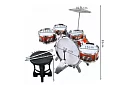 Detská bicí súprava 5 bubnov s činelom a stoličkou
