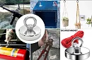 Sada na magnet fishing – neodymový magnet N52 - 61 kg + lano 10 m