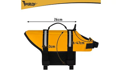 Záchranná reflexná vesta pre psov - veľkosť S - 4- 7 kg