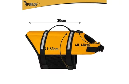 Záchranná reflexná vesta pre psov - veľkosť M - 7-10 kg