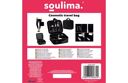 Kosmetická taška organizer – kozmetický box na zips s rúčkou