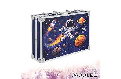 Sada umeleckých potrieb pre deti 145 dielov + XXL puzdro Astronaut
