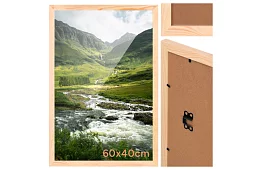 Rám na obrazy 60 × 40 cm – borovica